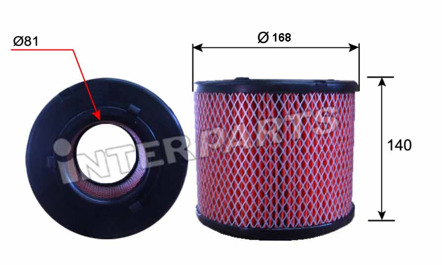 Interparts filter IPA-242 Повітряний фільтр IPA242: Купити в Україні - Добра ціна на EXIST.UA!