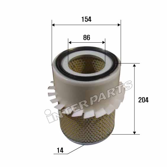 Interparts filter IPA-702 Повітряний фільтр IPA702: Купити в Україні - Добра ціна на EXIST.UA!