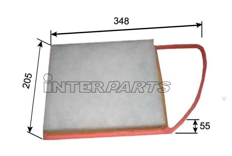 IPAP349 Interparts filter Воздушный фильтр