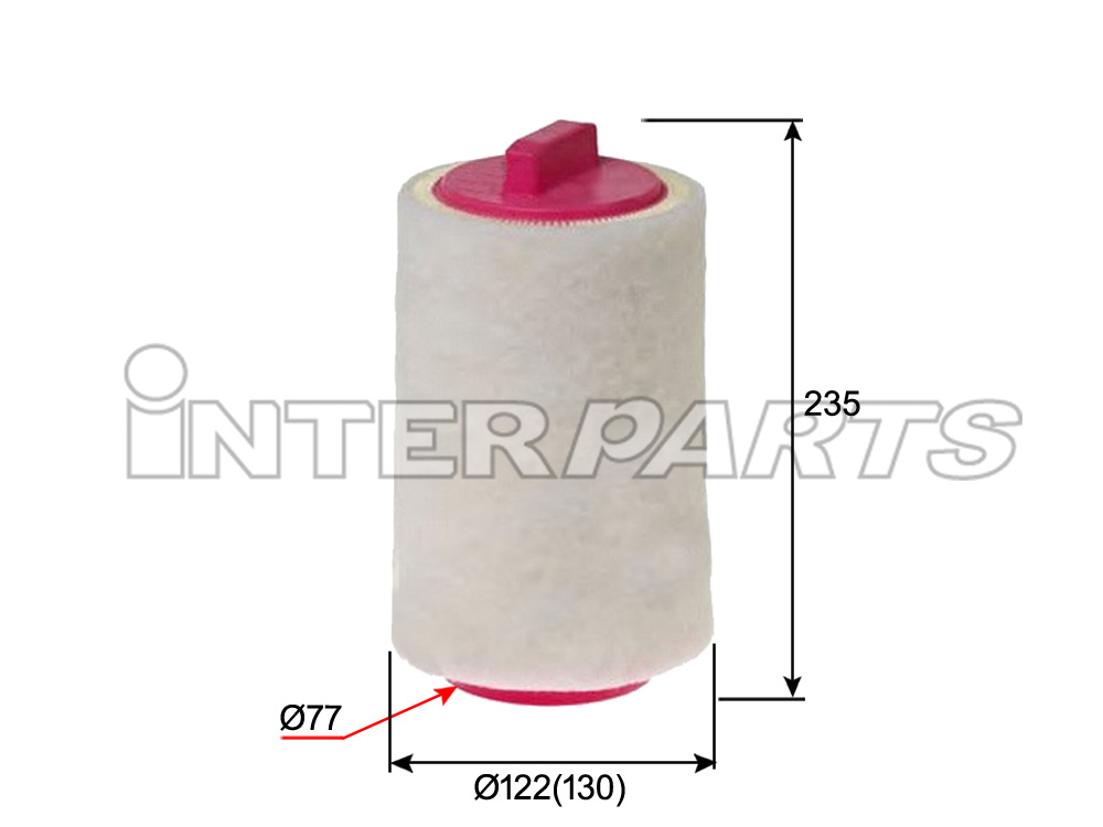 Interparts filter IPA-R161 Повітряний фільтр IPAR161: Купити в Україні - Добра ціна на EXIST.UA!