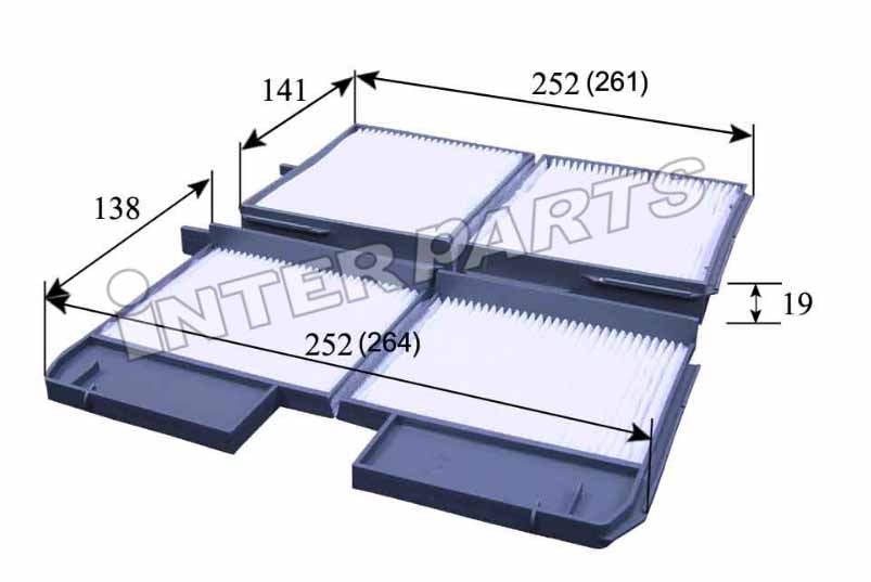 IPCA116 Interparts filter Фільтр салону