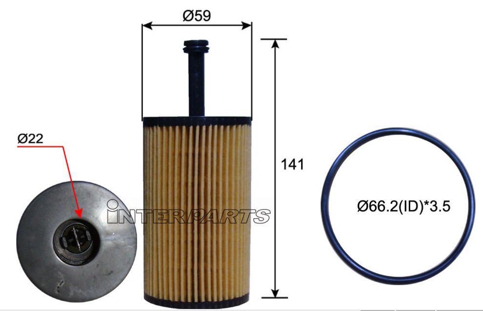 Interparts filter IPEO-741 Фільтр масляний IPEO741: Купити в Україні - Добра ціна на EXIST.UA!