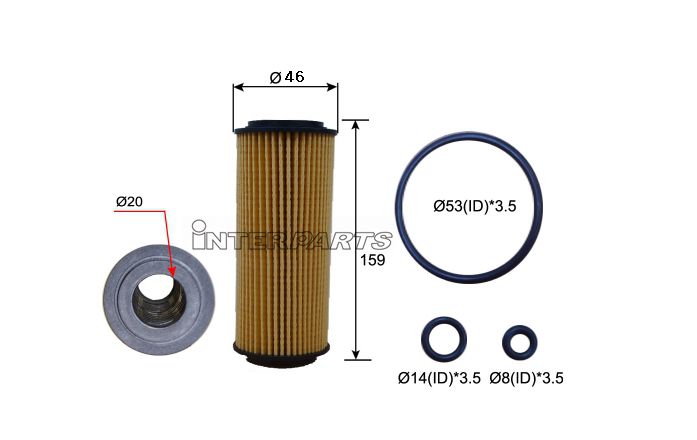 Interparts filter IPEO-783 Фільтр масляний IPEO783: Купити в Україні - Добра ціна на EXIST.UA!