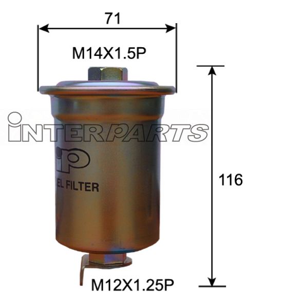 Interparts filter IPF-145 Фільтр палива IPF145: Купити в Україні - Добра ціна на EXIST.UA!