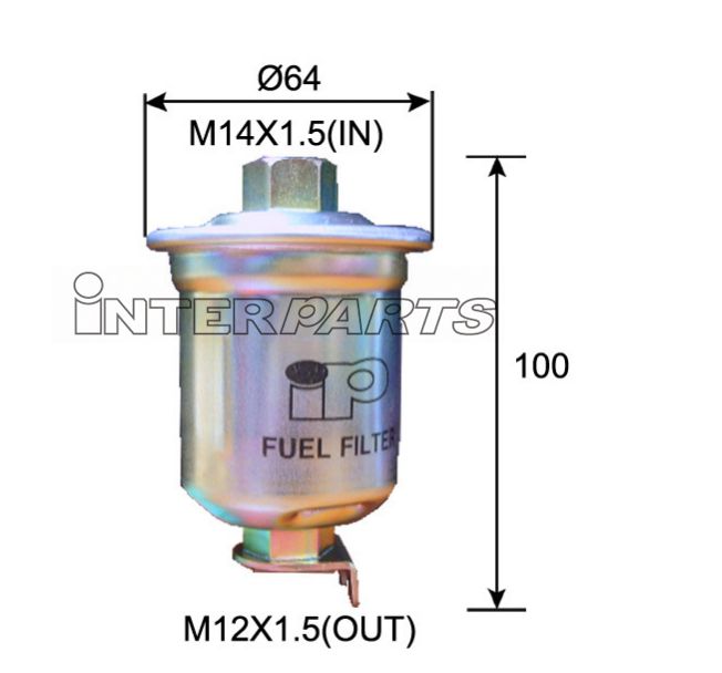 Interparts filter IPF-153 Фільтр палива IPF153: Купити в Україні - Добра ціна на EXIST.UA!