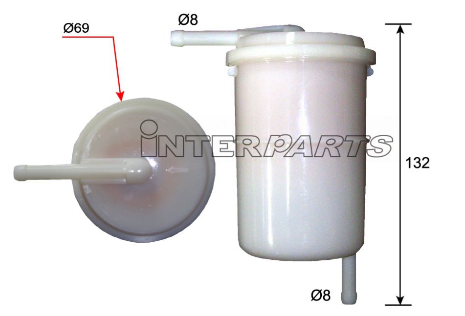 Interparts filter IPF-225P Фільтр палива IPF225P: Купити в Україні - Добра ціна на EXIST.UA!