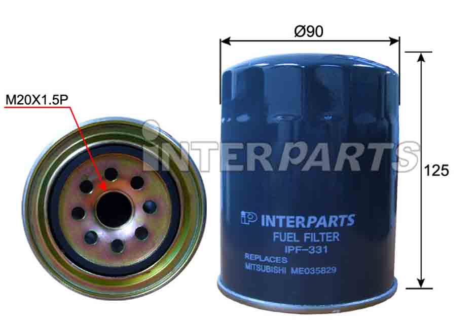 Interparts filter IPF-331 Фільтр палива IPF331: Купити в Україні - Добра ціна на EXIST.UA!