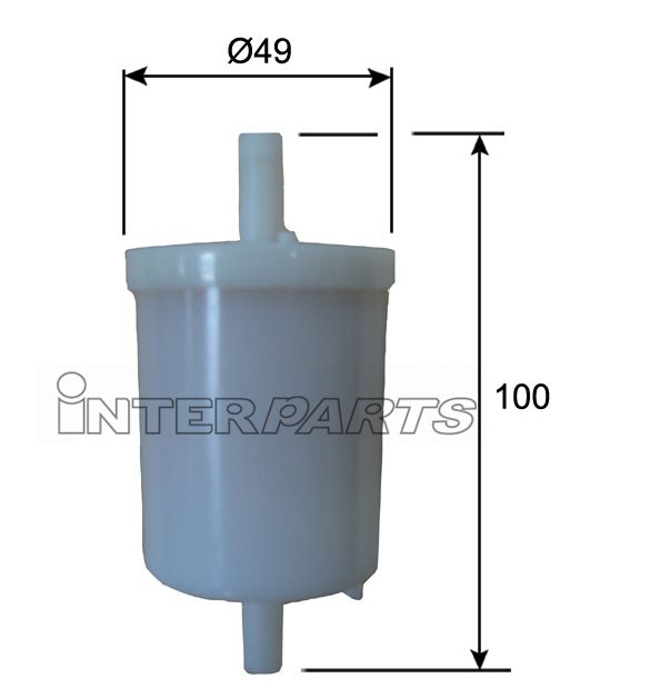 Interparts filter IPF-401P Фільтр палива IPF401P: Купити в Україні - Добра ціна на EXIST.UA!
