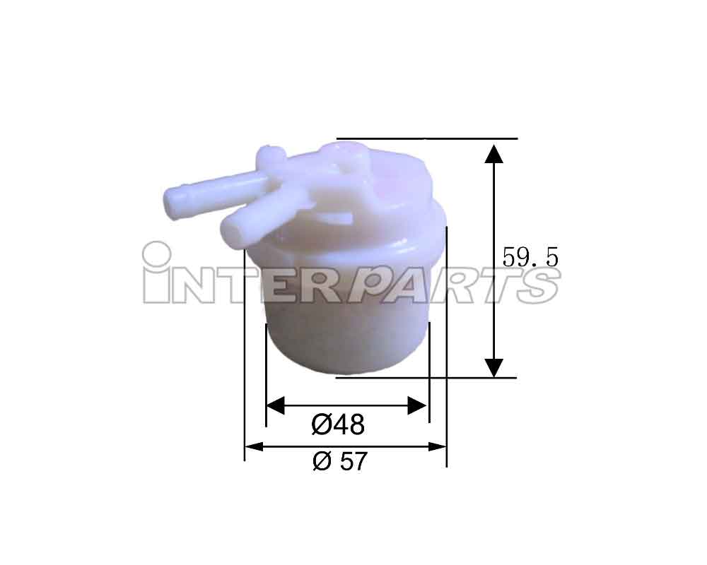 Interparts filter IPF-802P Фільтр палива IPF802P: Купити в Україні - Добра ціна на EXIST.UA!