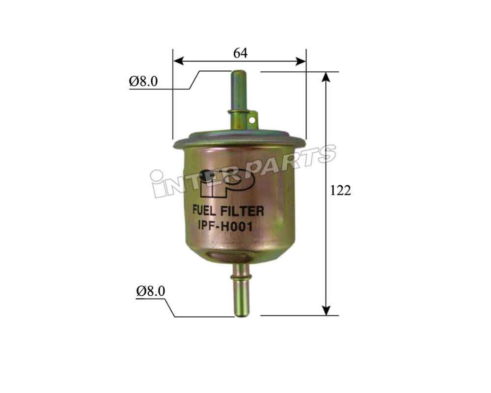 Interparts filter IPF-H001 Топливный фильтр IPFH001: Отличная цена - Купить в Украине на EXIST.UA! IPFH001 Interparts filter Топливный фильтр