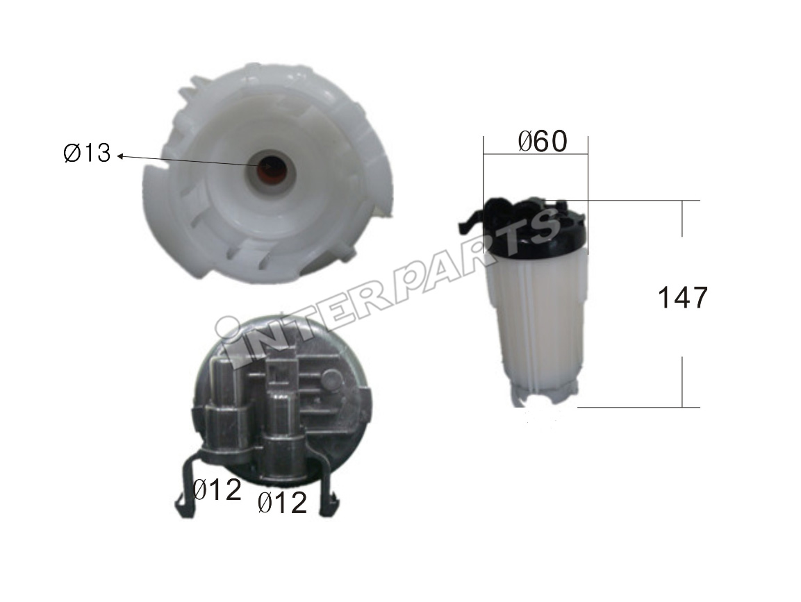 Interparts filter IPFT-H022 Фільтр палива IPFTH022: Купити в Україні - Добра ціна на EXIST.UA!