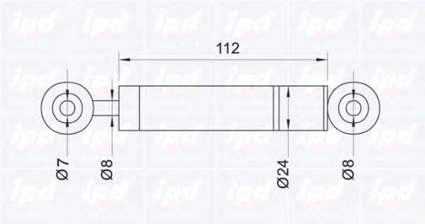 IPD 11-0017 Амортизатор натяжника ременя поліклинового (приводного) 110017: Купити в Україні - Добра ціна на EXIST.UA!