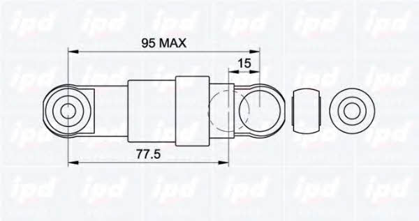 IPD 13-0470 Амортизатор натяжника ременя поліклинового (приводного) 130470: Купити в Україні - Добра ціна на EXIST.UA!