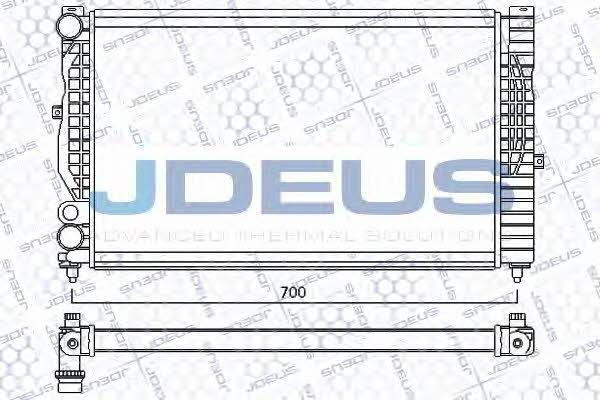 J. Deus 001M20 Радіатор охолодження двигуна 001M20: Купити в Україні - Добра ціна на EXIST.UA!