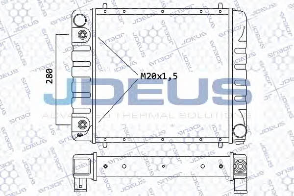 J. Deus 002M23 Радіатор охолодження двигуна 002M23: Купити в Україні - Добра ціна на EXIST.UA!