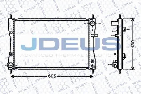 J. Deus 018M39 Радіатор охолодження двигуна 018M39: Приваблива ціна - Купити в Україні на EXIST.UA!