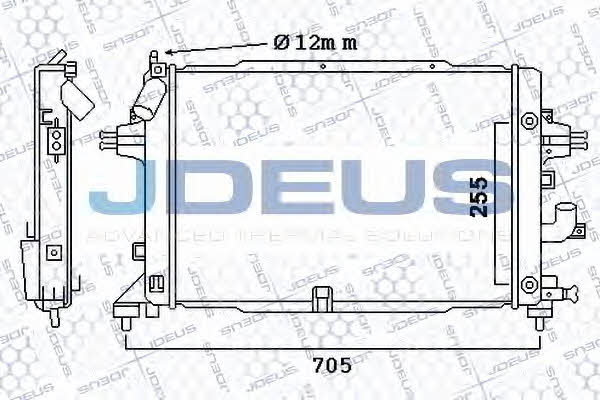 J. Deus 020M41 Радіатор охолодження двигуна 020M41: Купити в Україні - Добра ціна на EXIST.UA!