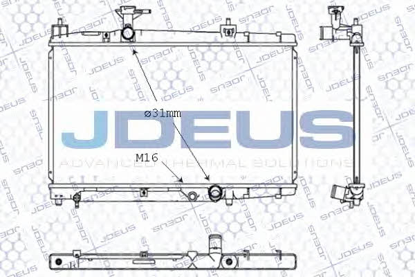 J. Deus 028M62 Радіатор охолодження двигуна 028M62: Купити в Україні - Добра ціна на EXIST.UA!