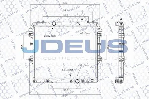 J. Deus 028M85 Радіатор охолодження двигуна 028M85: Купити в Україні - Добра ціна на EXIST.UA!