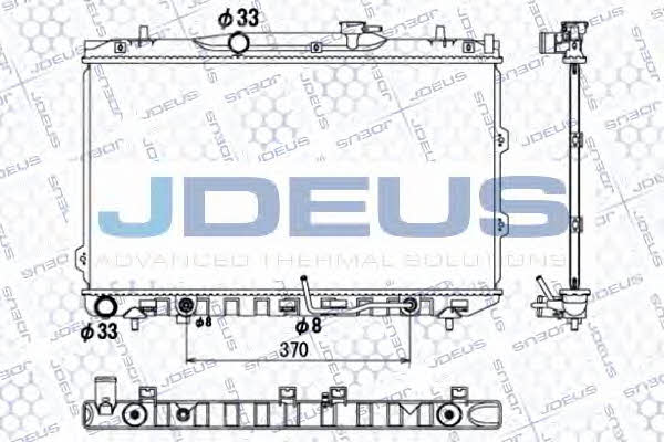 J. Deus 065M21 Радіатор охолодження двигуна 065M21: Купити в Україні - Добра ціна на EXIST.UA!
