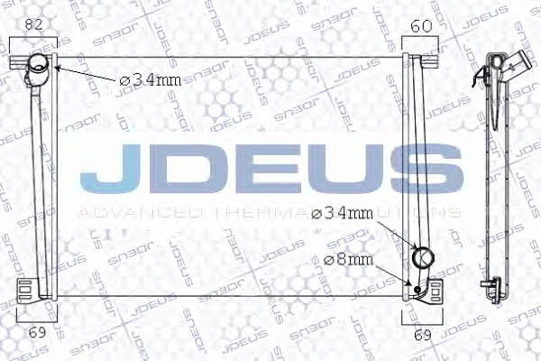 J. Deus 070M04 Радіатор охолодження двигуна 070M04: Купити в Україні - Добра ціна на EXIST.UA!