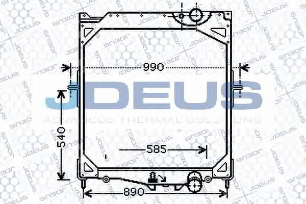 J. Deus 131M11 Радіатор охолодження двигуна 131M11: Приваблива ціна - Купити в Україні на EXIST.UA!