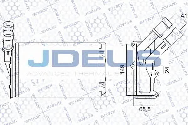 J. Deus 207M12 Радіатор опалювача салону 207M12: Приваблива ціна - Купити в Україні на EXIST.UA!