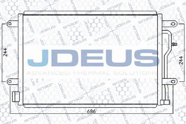 J. Deus 701M14 Радіатор кондиціонера (Конденсатор) 701M14: Купити в Україні - Добра ціна на EXIST.UA!