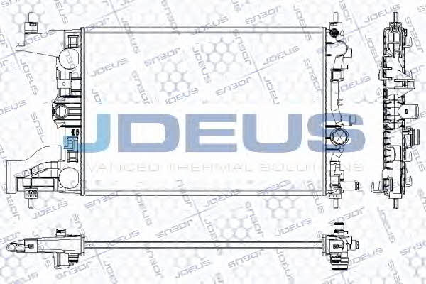 J. Deus RA0201040 Радіатор охолодження двигуна RA0201040: Купити в Україні - Добра ціна на EXIST.UA!