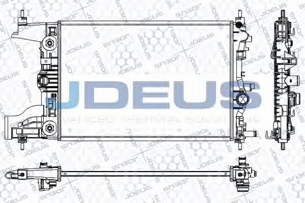 J. Deus RA0201080 Радіатор охолодження двигуна RA0201080: Купити в Україні - Добра ціна на EXIST.UA!