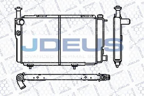 J. Deus RA0210050 Радіатор охолодження двигуна RA0210050: Купити в Україні - Добра ціна на EXIST.UA!