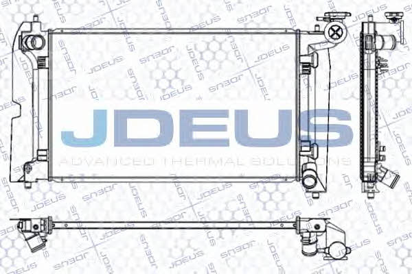 J. Deus RA0280090 Радіатор охолодження двигуна RA0280090: Купити в Україні - Добра ціна на EXIST.UA!
