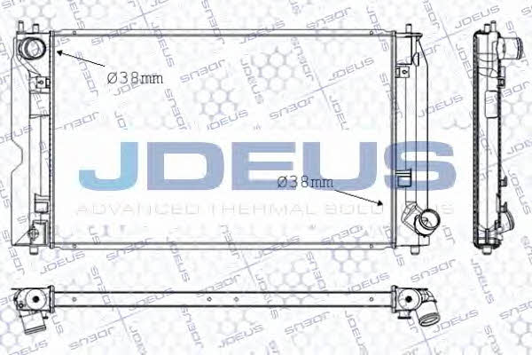 J. Deus RA0280150 Радіатор охолодження двигуна RA0280150: Купити в Україні - Добра ціна на EXIST.UA!