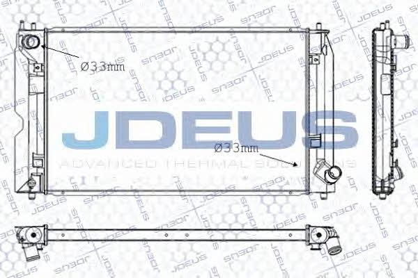 J. Deus RA0280190 Радіатор охолодження двигуна RA0280190: Купити в Україні - Добра ціна на EXIST.UA!
