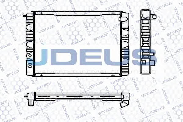 J. Deus RA0310050 Радіатор охолодження двигуна RA0310050: Купити в Україні - Добра ціна на EXIST.UA!