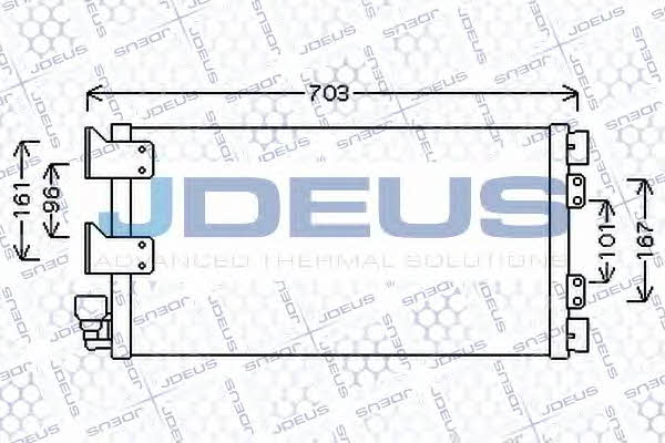 J. Deus 702M18 Радіатор кондиціонера (Конденсатор) 702M18: Купити в Україні - Добра ціна на EXIST.UA!