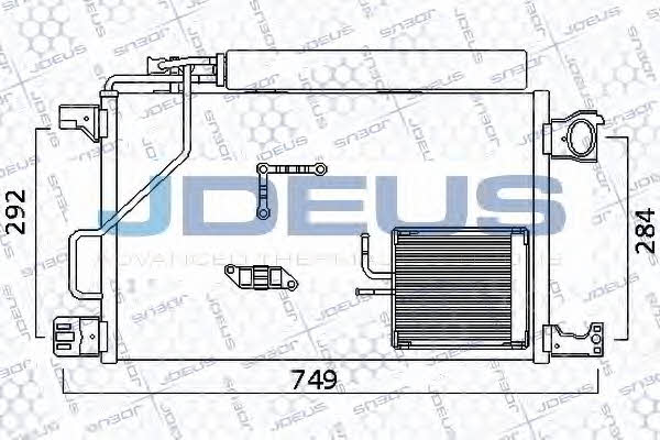 J. Deus 717M44 Радіатор кондиціонера (Конденсатор) 717M44: Купити в Україні - Добра ціна на EXIST.UA!