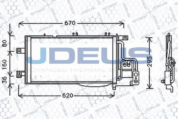 J. Deus 720M51 Радіатор кондиціонера (Конденсатор) 720M51: Приваблива ціна - Купити в Україні на EXIST.UA!