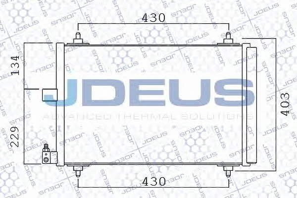 J. Deus 721M38 Радіатор кондиціонера (Конденсатор) 721M38: Приваблива ціна - Купити в Україні на EXIST.UA!