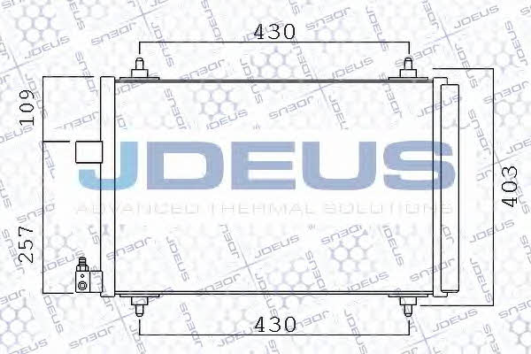 J. Deus 721M39 Радіатор кондиціонера (Конденсатор) 721M39: Купити в Україні - Добра ціна на EXIST.UA!