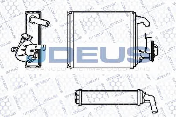 J. Deus RA2110590 Радіатор опалювача салону RA2110590: Купити в Україні - Добра ціна на EXIST.UA!