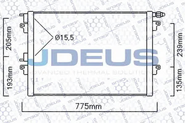 J. Deus 723M69 Радіатор кондиціонера (Конденсатор) 723M69: Купити в Україні - Добра ціна на EXIST.UA!