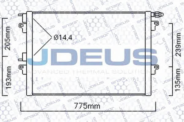 J. Deus 723M75 Радіатор кондиціонера (Конденсатор) 723M75: Купити в Україні - Добра ціна на EXIST.UA!