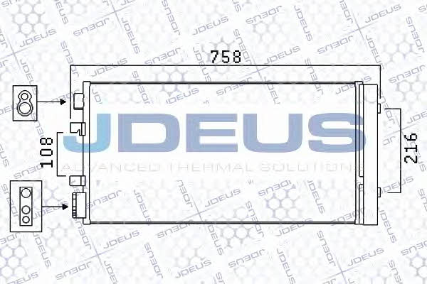 J. Deus 723M90 Радіатор кондиціонера (Конденсатор) 723M90: Купити в Україні - Добра ціна на EXIST.UA!