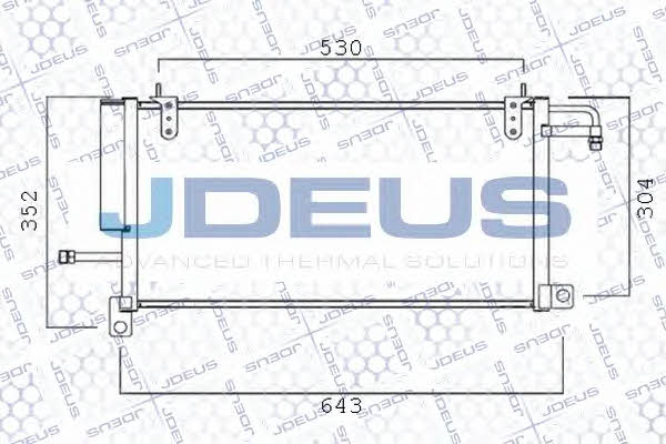 J. Deus 725B08 Радіатор кондиціонера (Конденсатор) 725B08: Купити в Україні - Добра ціна на EXIST.UA!