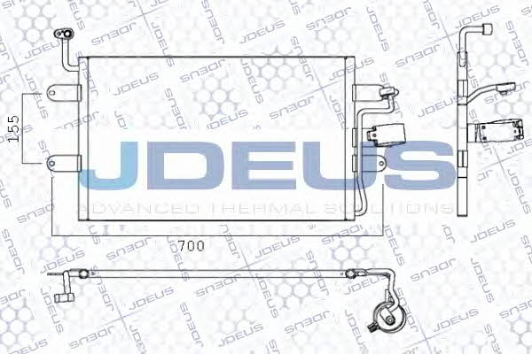J. Deus 725M18 Радіатор кондиціонера (Конденсатор) 725M18: Купити в Україні - Добра ціна на EXIST.UA!