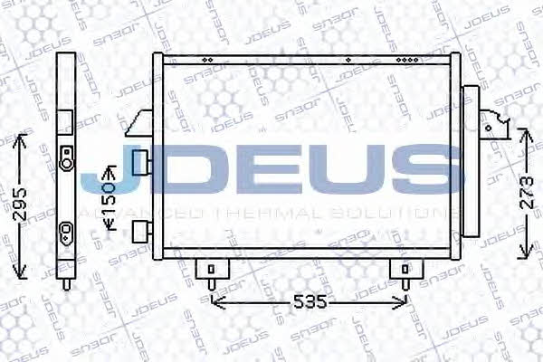 J. Deus 728M65 Радіатор кондиціонера (Конденсатор) 728M65: Приваблива ціна - Купити в Україні на EXIST.UA!