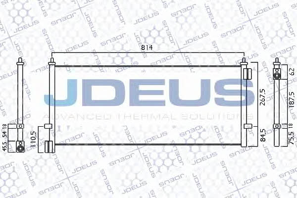 J. Deus 731M06 Радіатор кондиціонера (Конденсатор) 731M06: Купити в Україні - Добра ціна на EXIST.UA!
