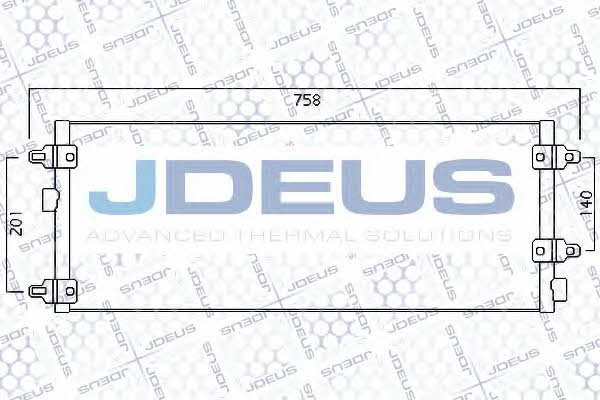 J. Deus 736M05 Радіатор кондиціонера (Конденсатор) 736M05: Купити в Україні - Добра ціна на EXIST.UA!