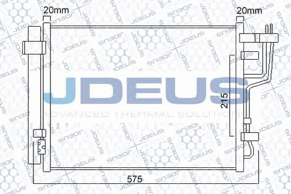 J. Deus 765M10 Радіатор кондиціонера (Конденсатор) 765M10: Купити в Україні - Добра ціна на EXIST.UA!